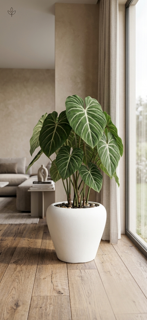 Matte White Rounded Egg Floor Planter