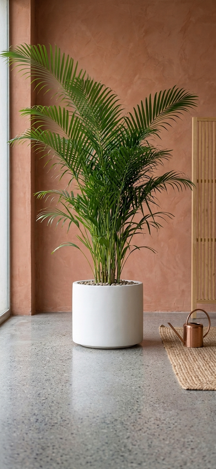 Modern White Cylindrical Drum Planter