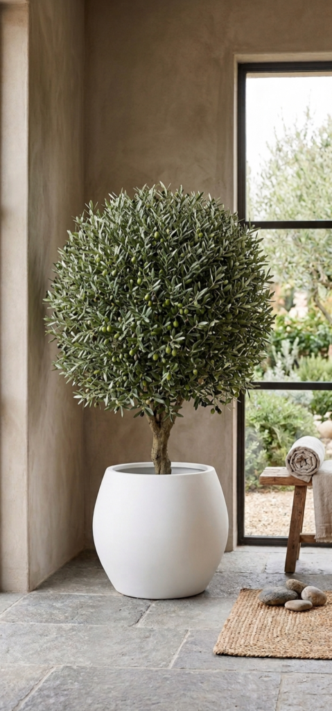 Olive Majesty Round Planter
