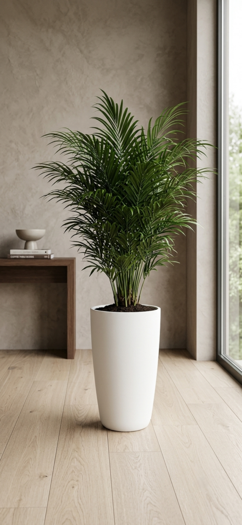 Minimalist Smooth White Tapered Planter